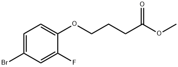 methyl 4-(4-bromo-2-fluorophenoxy)butanoate 结构式