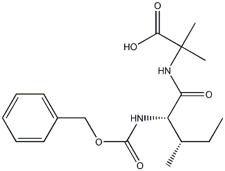 Alanine, 2-methyl-N-[N-[(phenylmethoxy)carbonyl]-L-isoleucyl]- 结构式