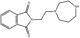 2-[2-(1,4-diazepan-1-yl)ethyl]-2,3-dihydro-1H-isoindole-1,3-dione 结构式