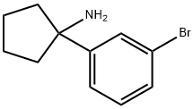 1-(3-溴苯基)环戊胺 结构式