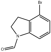 4-Bromo-2,3-dihydro-indole-1-carbaldehyde 结构式