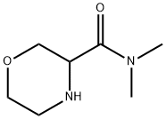 N,N-二甲基吗啉-3-甲酰胺 结构式