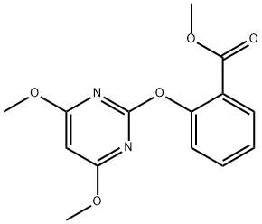 Benzoic acid, 2-[(4,6-dimethoxy-2-pyrimidinyl)oxy]-, methyl ester 结构式