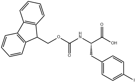 FMOC-DL-4-碘苯丙氨酸 结构式