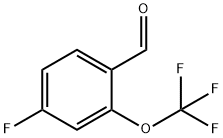 4-氟-2-三氟甲氧基苯甲醛 结构式