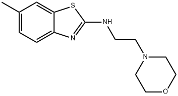 6-甲基-N-(2-吗啉乙基)苯并[D]噻唑-2(3H)-亚胺 结构式