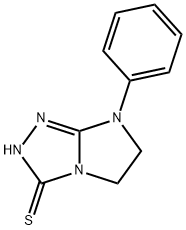 7-苯基-6,7-二氢-5H-咪唑并[2,1-C][1,2,4]三唑-3-硫醇 结构式