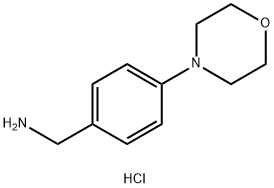 (4-吗啉代苯基)甲胺盐酸盐 结构式