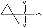 1-氟环丙烷-1-磺酰胺 结构式