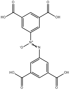 azoxybenzene-3,3',5,5'-tetracarboxylic acid 结构式