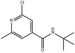 N-(TERT-BUTYL)-2-CHLORO-6-METHYLISONICOTINAMIDE 结构式