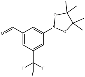 (3-FORMYL-5-(TRIFLUOROMETHYL)PHENYL)BORONIC ACID PINACOL ESTER 结构式