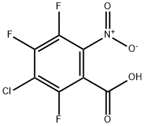 3-氯-2,4,5-三氟-6-硝基苯甲酸 结构式