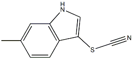 Thiocyanic acid, 6-methyl-1H-indol-3-yl ester 结构式