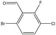 6-bromo-3-chloro-2-fluorobenzaldehyde 结构式