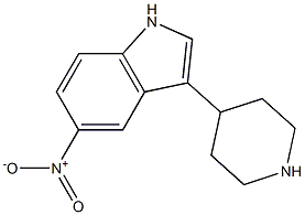 5-nitro-3-piperidin-4-yl-1H-indole 结构式