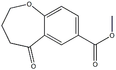 Methyl 5-oxo-2,3,4,5-tetrahydrobenzo[b]oxepine-7-carboxylate 结构式