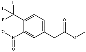 METHYL 2-(3-NITRO-4-(TRIFLUOROMETHYL)PHENYL)ACETATE 结构式