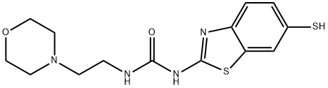 1-(6-巯基苯并[D]噻唑-2-基)-3-(2-吗啉代乙基)脲 结构式