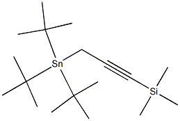 Silane, trimethyl[3-[tris(1,1-dimethylethyl)stannyl]-1-propynyl]- 结构式