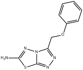 3-(苯氧基甲基)-[1,2,4]三唑并[3,4-B][1,3,4]噻二唑-6-胺 结构式
