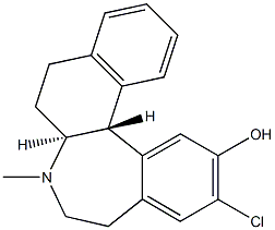 (6aS,13bR)-11-chloro-7-methyl-5,6,6a,8,9,13b-hexahydronaphtho[1,2-a][3]benzazepin-12-ol 结构式