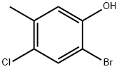 2-溴-4-氯-5-甲基苯酚 结构式