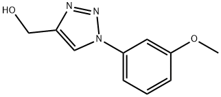 [1-(3-methoxyphenyl)-1H-1,2,3-triazol-4-yl]methanol 结构式