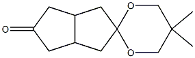 5',5'-dimethylspiro[1,3,3a,4,6,6a-hexahydropentalene-5,2'-1,3-dioxane]-2-one 结构式