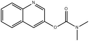 喹啉-3-基二甲基氨基甲酸酯 结构式