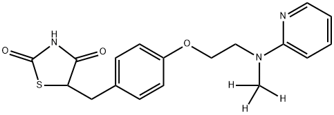 罗格列酮-D3 结构式