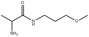 2-Amino-N-(3-methoxypropyl)-DL-propanamide 结构式