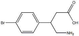 4-Amino-3-(4-bromophenyl)butyric acid 结构式