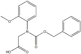 CBZ-S-2-甲氧基苯甘氨酸 结构式