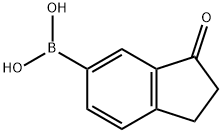 (3-氧代-2,3-二氢-1H-茚-5-基)硼酸 结构式