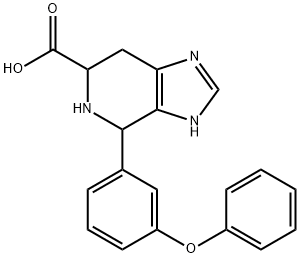4-(3-phenoxyphenyl)-3H,4H,5H,6H,7H-imidazo[4,5-c]pyridine-6-carboxylic acid 结构式