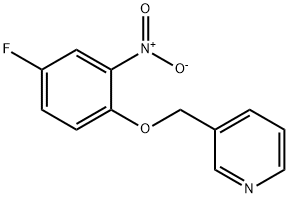 3-(4-Fluoro-2-nitro-phenoxymethyl)-pyridine 结构式