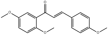 (2E)-1-(2,5-dimethoxyphenyl)-3-(4-methoxyphenyl)prop-2-en-1-one 结构式