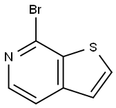 7-bromothieno[2,3-c]pyridine 结构式
