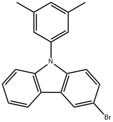 3-溴-9-(3,5-二甲苯基)-9H-咔唑 结构式