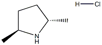 (反式)-2,5-二甲基吡咯烷盐酸盐 结构式