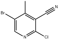 5-BROMO-2-CHLORO-4-METHYL-NICOTINONITRILE 结构式