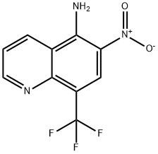 6-Nitro-8-trifluoromethyl-quinolin-5-ylamine 结构式