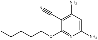 4,6-Diamino-2-pentyloxy-nicotinonitrile 结构式