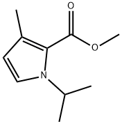 1-Isopropyl-3-methyl-1H-pyrrole-2-carboxylic acid methyl ester 结构式