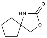 3-Oxa-1-aza-spiro[4.4]nonan-2-one 结构式