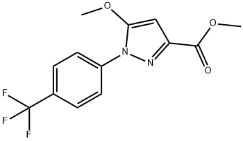 methyl 5-methoxy-1-(4-(trifluoromethyl)phenyl)-1H-pyrazole-3-carboxylate 结构式