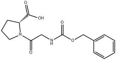 D-Proline, 1-[N-[(phenylmethoxy)carbonyl]glycyl]- 结构式