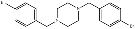 1,4-双(4-溴苄基)哌嗪 结构式
