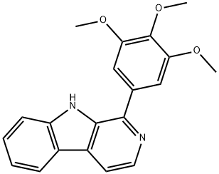 1-(3,4,5-三甲氧基)-Β-咔啉 结构式